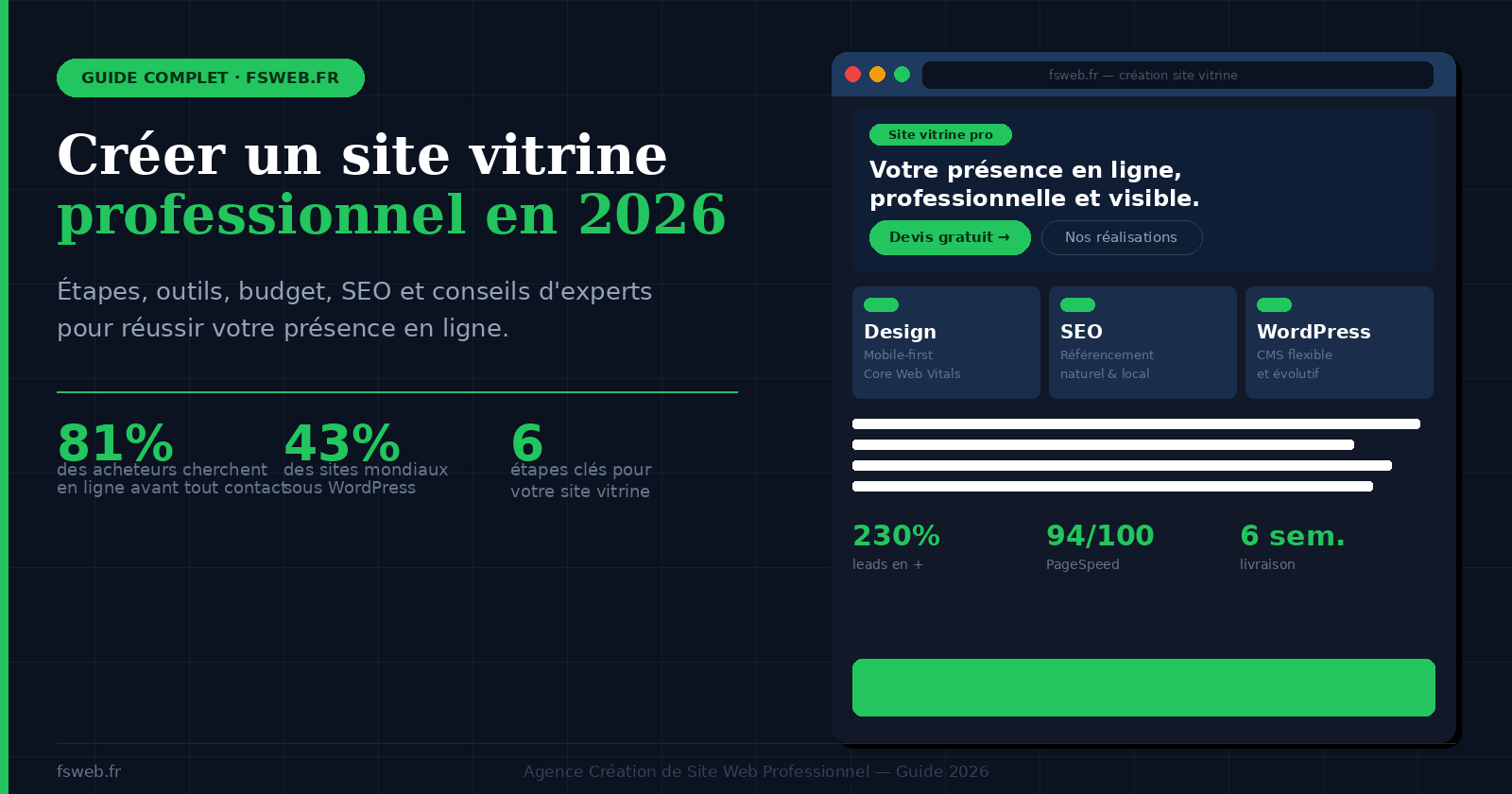 Tarif site vitrine en 2026 : fourchettes réelles, coûts cachés et conseils d'expert