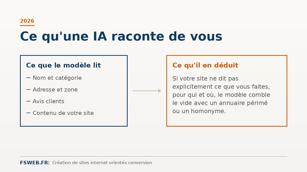 Ce que les IA racontent sur vous