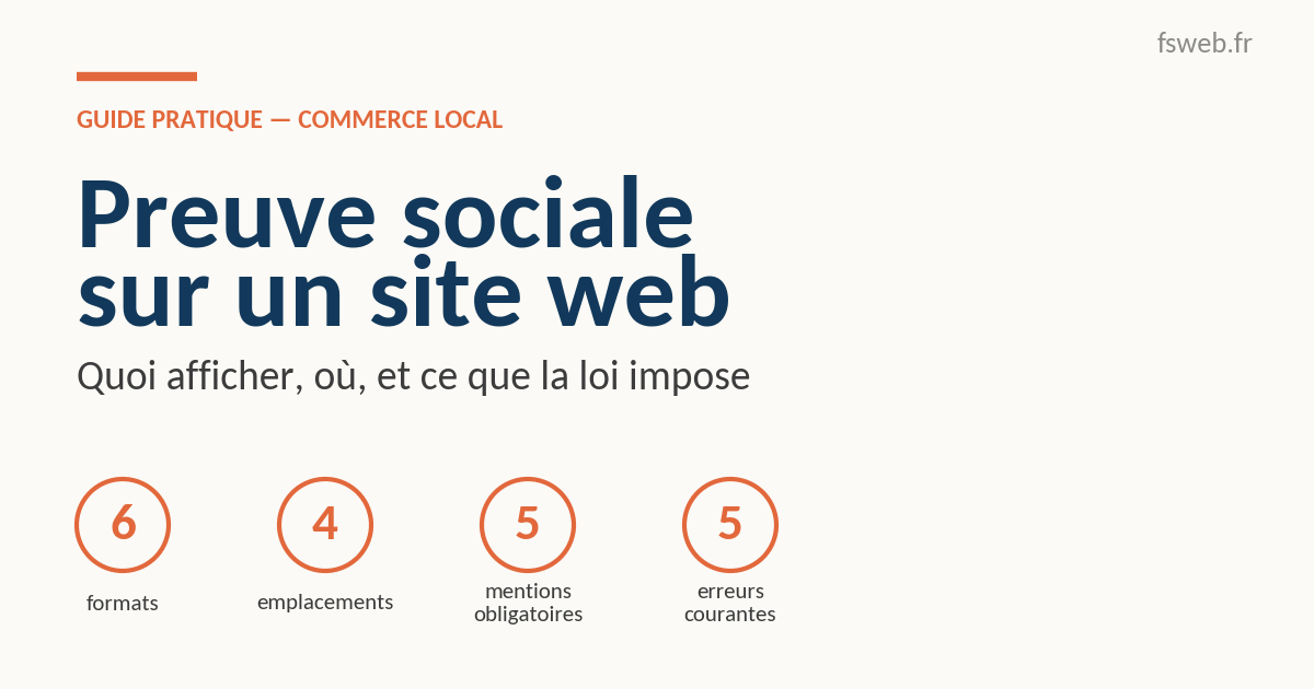 Preuve sociale site web: guide